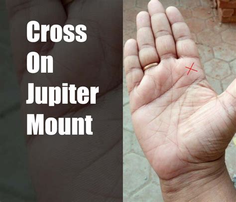 There are regions in a palm where extra transmissions of signals, bringing extra blood supply are padded with extra flesh for protection. . Cross on jupiter mount in right hand
